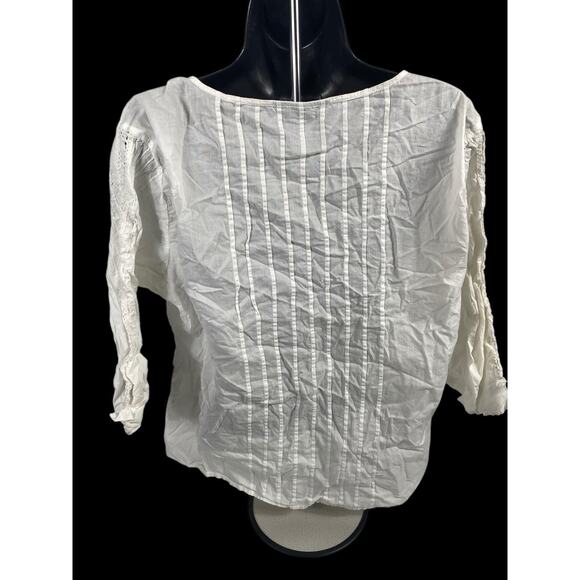 Venezia Lane Bryant Corset Top Blouse Lace Up 18W Renaissance Milkmaid Coquette - Picture 7 of 8